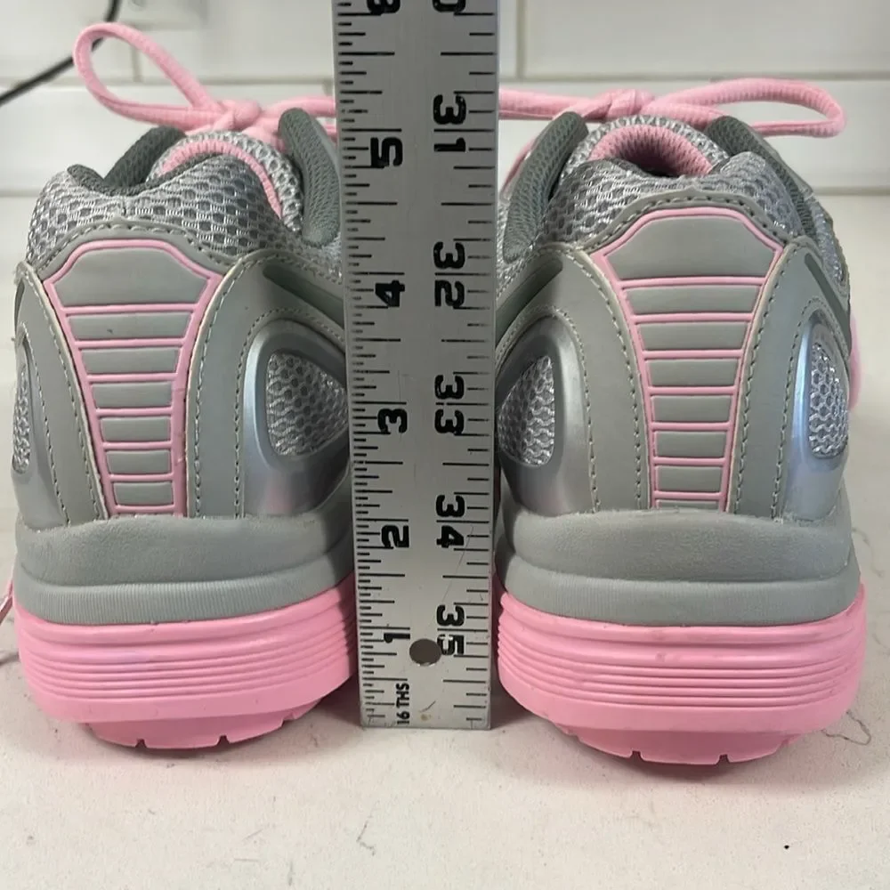 Gravity Defyer Women's G-Defy Super Walk Gray Pink Athletic Shoes 8 US